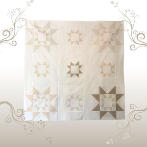 Tähtiblokki - Aloittelijoille sopiva Tilkkutyöohje - Digitaalinen (pdf)