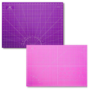 Tilkkutyösetti A2 45x60cm - violetti / pinkki -  IKIAMO